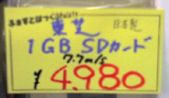 ����SD1GB \4980