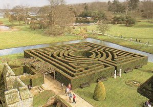 the Hampton Court palace maze